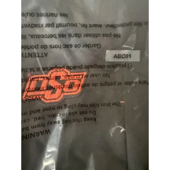 Nike OSU Oklahoma State Football Team Issued Joggers 3XL Black Dri Fit - Picture 7 of 8